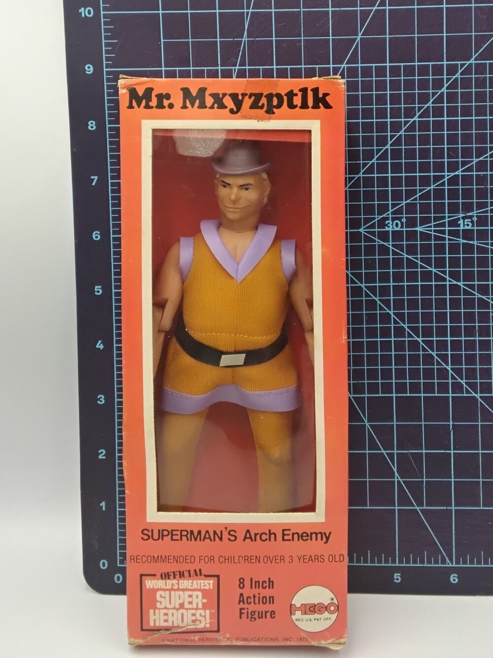 1973 Mego MR MXYZPTLK Worlds Greatest Superheroes 8" in it's original box!
